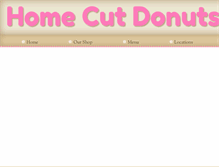 Tablet Screenshot of homecutdonuts.com